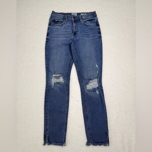 Kenzie Women's Blue Distressed Jeans Pre-Owned